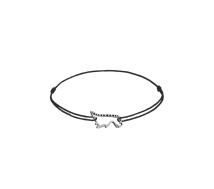 GRAV Dinosaur Contour Baby Ezüst 925 Fonalas Karkötő