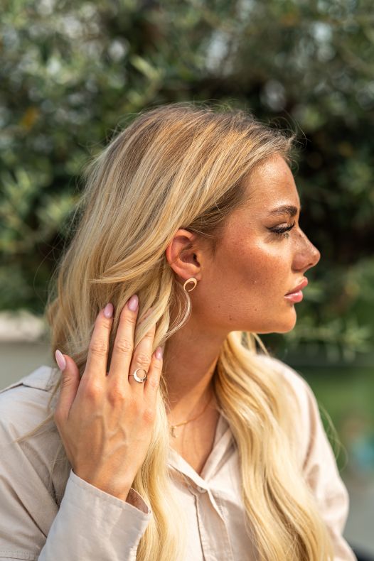 Grav Moon Arany 14K Fülbevaló