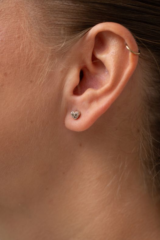 GRAV Chloee Heart Ezüst 925 Fülbevaló