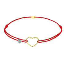 GRAV Contour Heart Arany 14K Fonalas Karkötő