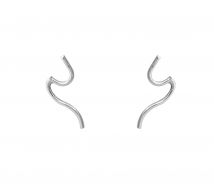 Grav Wave Ezüst 925 Fülbevaló