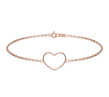 Grav Contour Heart Arany 14K Karkötő