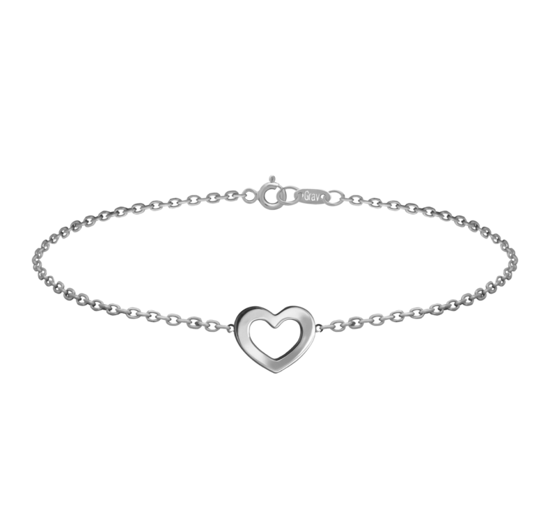 Grav Heart Ezüst Karkötő