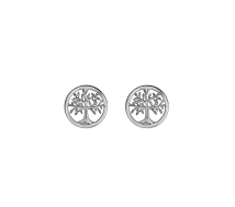 Grav Tree Of Life Ezüst Fülbevaló