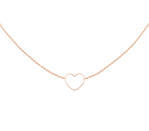 GRAV Quintessa Big Heart Contour Arany 14K Nyaklánc