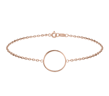 Grav Contour Circle Arany 14K Karkötő