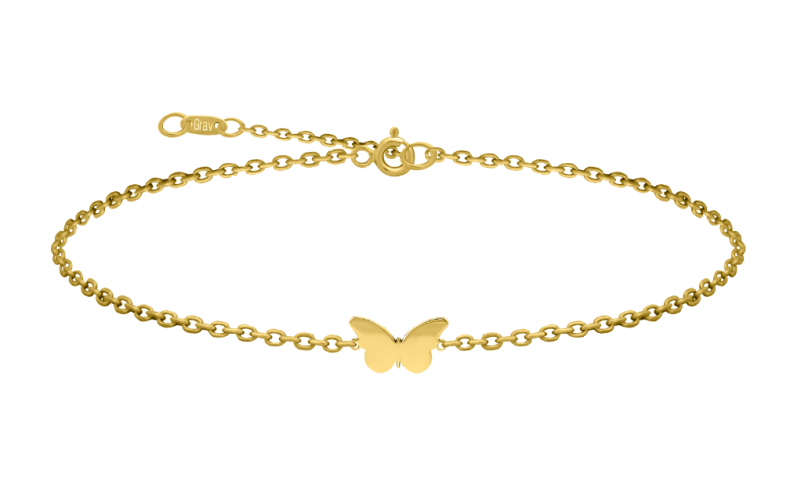 Grav Butterfly Arany 14K Bokalánc