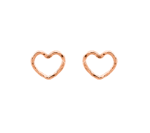 Grav Quintessa Heart Contour ARANY 14K Fülbevaló