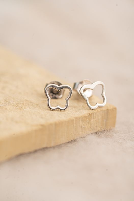 Grav Butterfly Contour Baby Ezüst 925 Fülbevaló