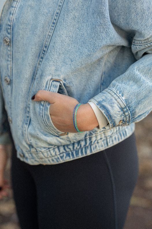 GRAV Tennis Glow Green Ezüst 925 Karkötő