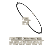 GRAV Puzzle Family 5 Arany 14K Fonalas Karkötő