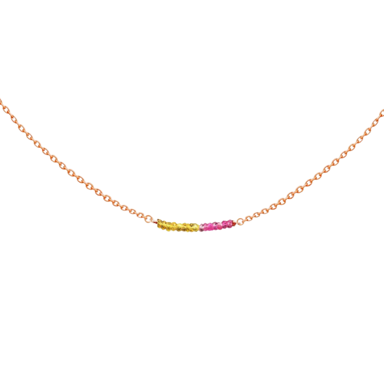 GRAV Rayfield Zafír Rubin Arany 14K Nyaklánc