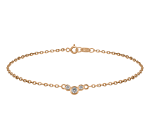 Grav Chloee 3 Curve Arany 14K Karkötő