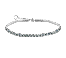 GRAV Tennis Glow White Ezüst 925 Karkötő