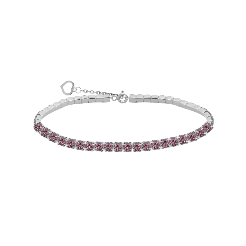 GRAV Tennis Glow Pink Ezüst 925 Karkötő
