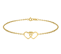 Grav Heart Clip Arany 14K Karkötő