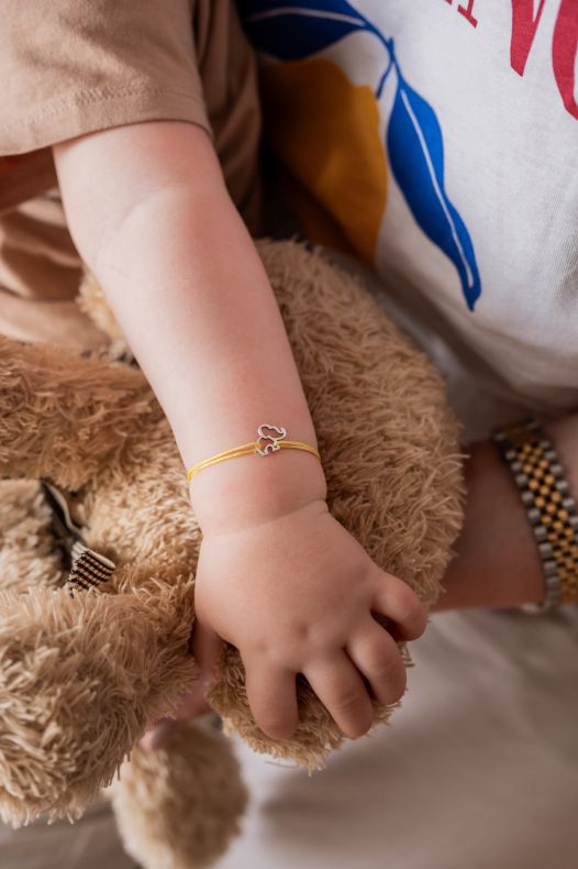 GRAV Elephant Contour Ezüst 925 Fonalas Karkötő