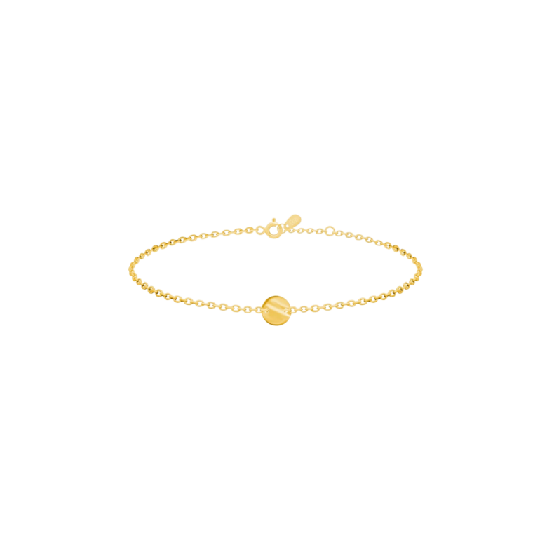 Grav Circle Baby Arany 14K Karkötő