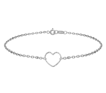 Grav Quintessa Heart Ezüst 925 Karkötő