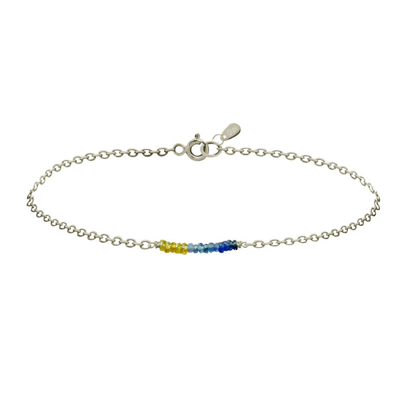 GRAV Rayfield Zafír Arany 14K Karkötő