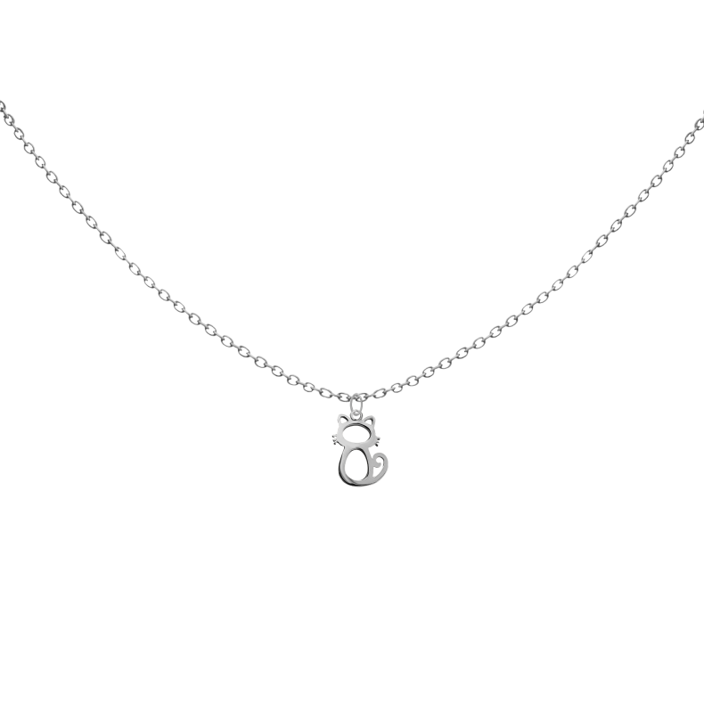 GRAV Cat Contour Baby Ezüst 925 Nyaklánc