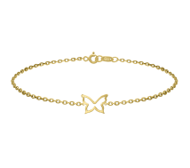 Grav Butterfly Contour Arany 14K Karkötő