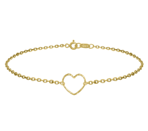 Grav Quintessa Heart Arany 14K Karkötő