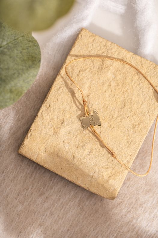 GRAV Teddy Bear Baby Ezüst 925 Fonalas Karkötő