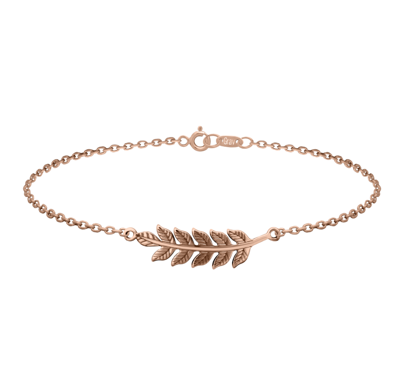 Grav Leaf Arany 14K Karkötő