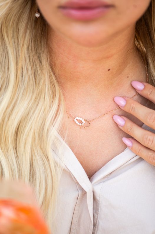 GRAV Pearl Hoop EZÜST 925 Nyaklánc