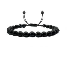 GRAV Black Stone Onyx Men Ásvány Karkötő