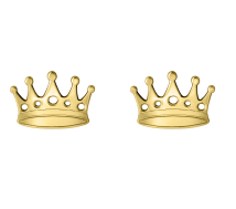 Grav Crown Arany 14K Fülbevaló