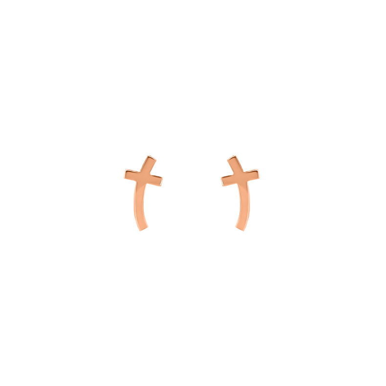 GRAV Cross Arany 14K Fülbevaló