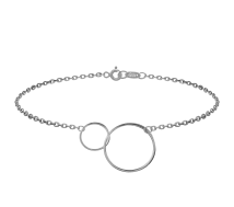 Grav Double Circle Ezüst 925 Karkötő