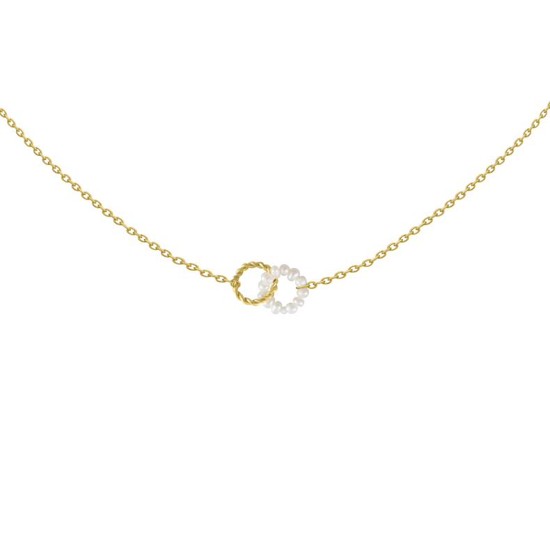 GRAV Pearl Hoop ARANY 14K Nyaklánc