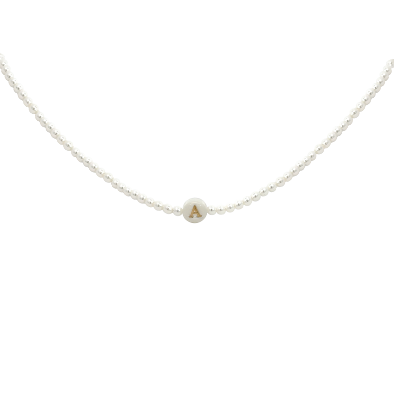 GRAV Pearl Letter ABC Ezüst 925 Nyaklánc