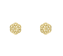 GRAV Flower Of Life Arany 14K Fülbevaló