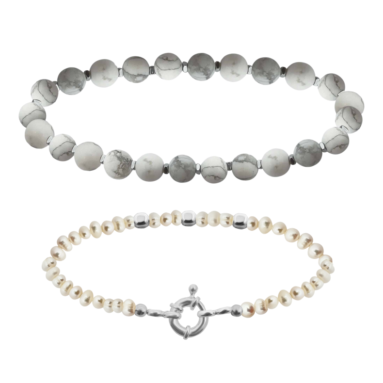 GRAV Pearl And Howlit Páros Karkötő