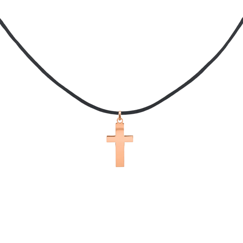 Grav Men Cross ARANY 14K Fonalas Nyaklánc