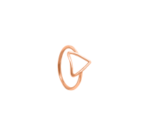GRAV Triangle Contour Arany 14K Ujjperc Gyűrű