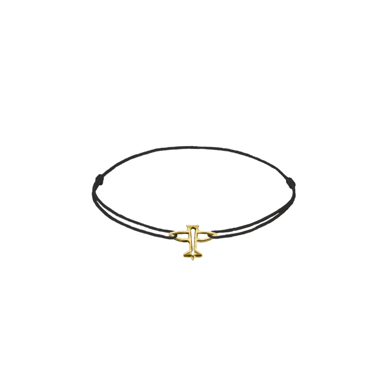 GRAV Plane Contour Baby Arany 14K Karkötő