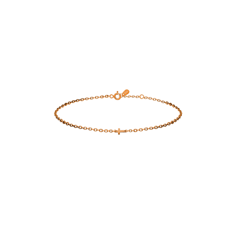 Grav Cross Baby Arany 14K Karkötő