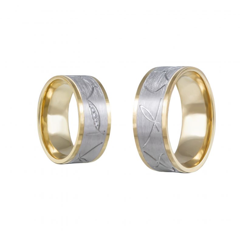 wedding Arany 14k Karikagyűrű