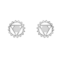 GRAV Torok Csakra Kontúr Ezüst 925 Fülbevaló