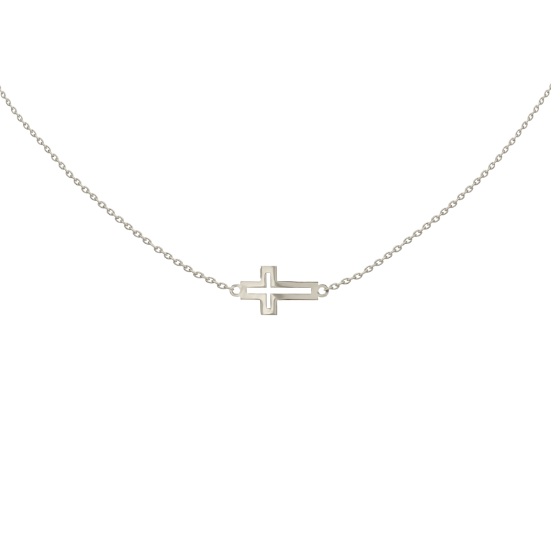 Grav Cross Contour Arany 14K Nyaklánc