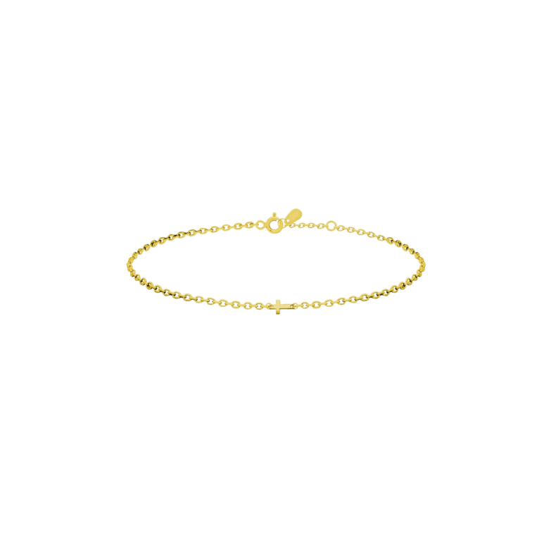 Grav Cross Baby Arany 14K Karkötő