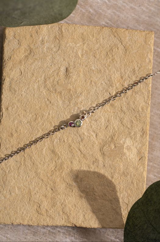 GRAV Chloee 3 Curve Ezüst 925 Karkötő