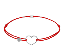 GRAV Contour Heart Ezüst 925 Fonalas Karkötő