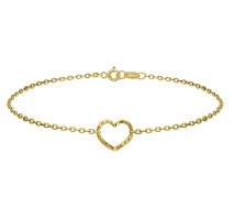 GRAV Quintessa Heart Arany 14K Karkötő