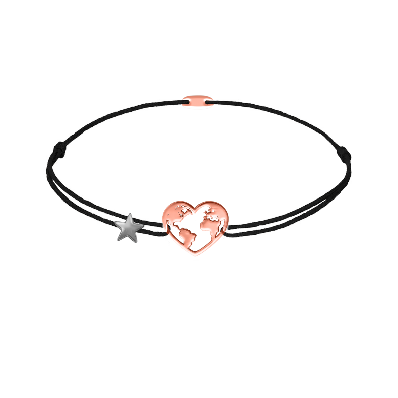 GRAV Travel Love Arany 14K Fonalas Karkötő